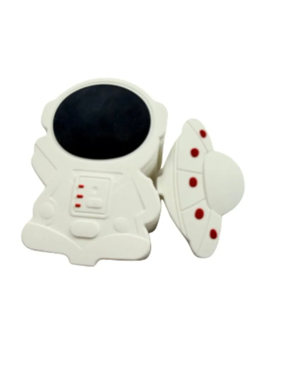 Crofton Space Kids Silicone Snack Box 2 Piece Set Divider Microwave Safe New
